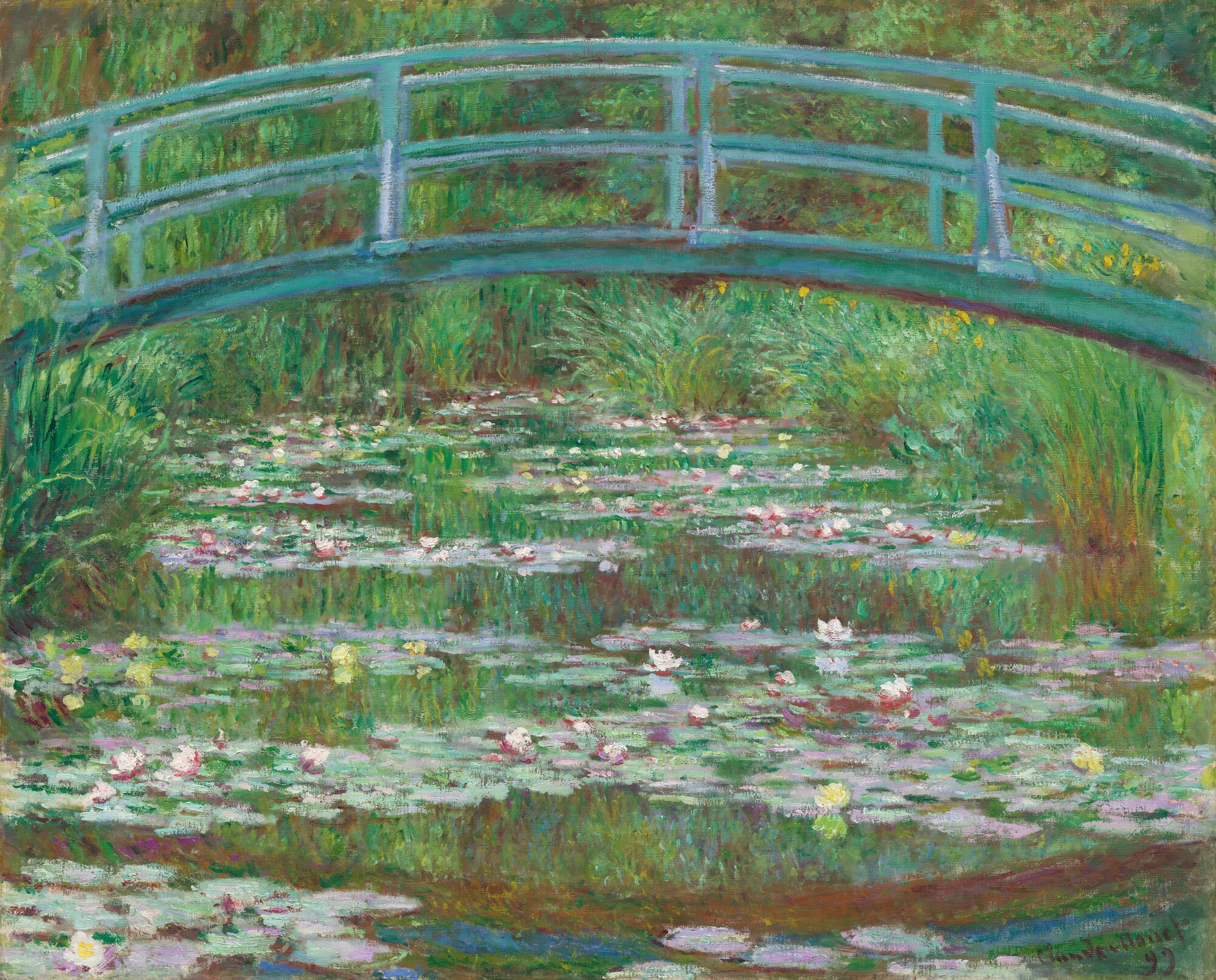 Claude Monet《The Japanese Footbridge》。作品紹介の美術作品。